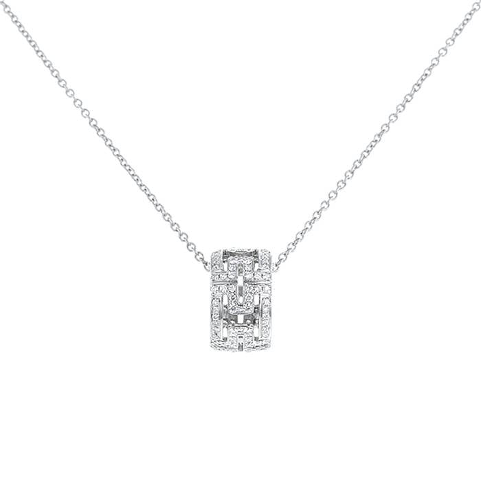 [Star Jewelry]PARENTESI NECKLACE SILVER DIAMOND