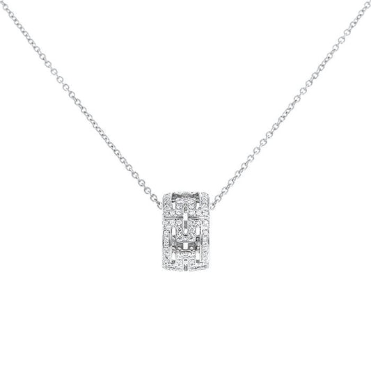 [Star Jewelry]PARENTESI NECKLACE SILVER DIAMOND