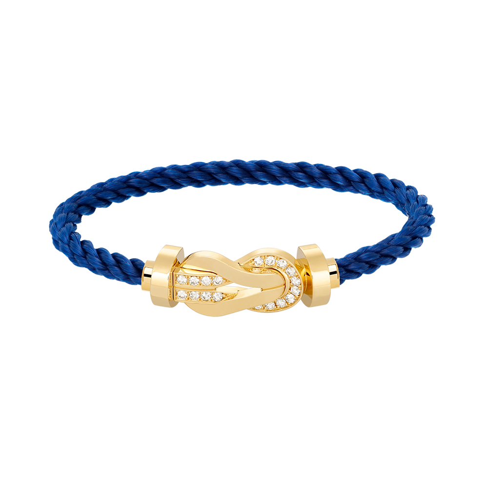 [Star Jewelry]CHANCE LARGE 8 FIGURE BUCKLE HALF DIAMOND BRACELET GOLD