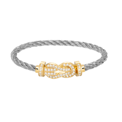 [Star Jewelry]CHANCE LARGE 8 FIGURE BUCKLE FULLDIAMOND BRACELET GOLD