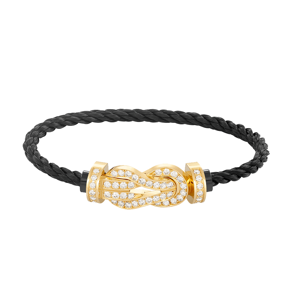 [Star Jewelry]CHANCE LARGE 8 FIGURE BUCKLE FULLDIAMOND BRACELET GOLD
