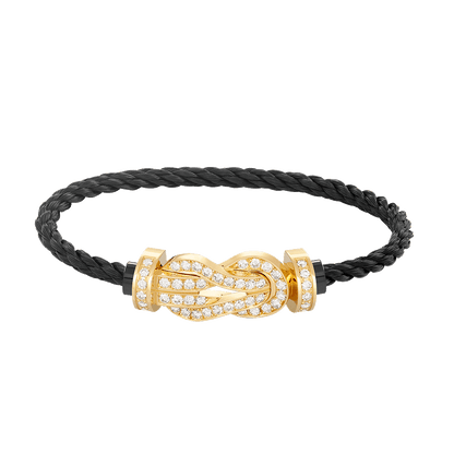 [Star Jewelry]CHANCE LARGE 8 FIGURE BUCKLE FULLDIAMOND BRACELET GOLD