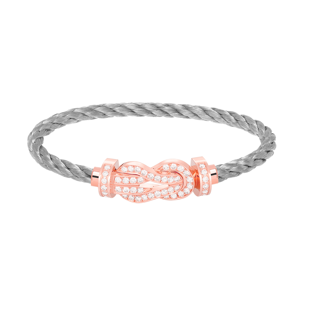 [Star Jewelry]CHANCE LARGE 8 FIGURE BUCKLE FULL DIAMOND BRACELET ROSE GOLD