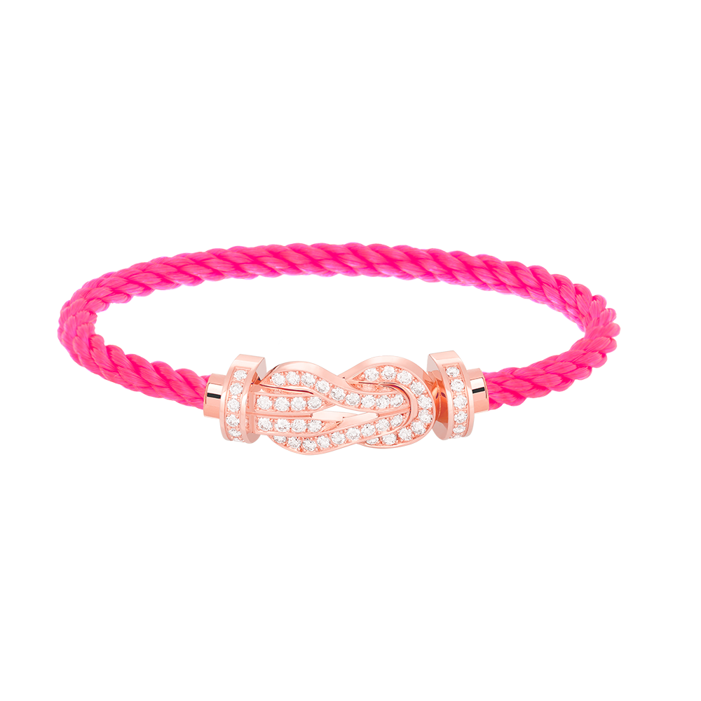 [Star Jewelry]CHANCE LARGE 8 FIGURE BUCKLE FULL DIAMOND BRACELET ROSE GOLD