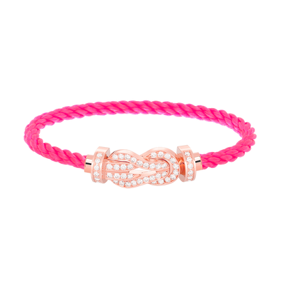[Star Jewelry]CHANCE LARGE 8 FIGURE BUCKLE FULL DIAMOND BRACELET ROSE GOLD