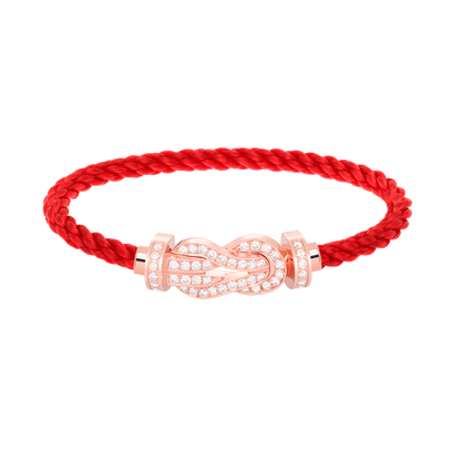 [Star Jewelry]CHANCE LARGE 8 FIGURE BUCKLE FULL DIAMOND BRACELET ROSE GOLD