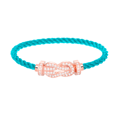 [Star Jewelry]CHANCE LARGE 8 FIGURE BUCKLE FULL DIAMOND BRACELET ROSE GOLD