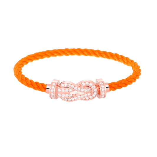 [Star Jewelry]CHANCE LARGE 8 FIGURE BUCKLE FULL DIAMOND BRACELET ROSE GOLD