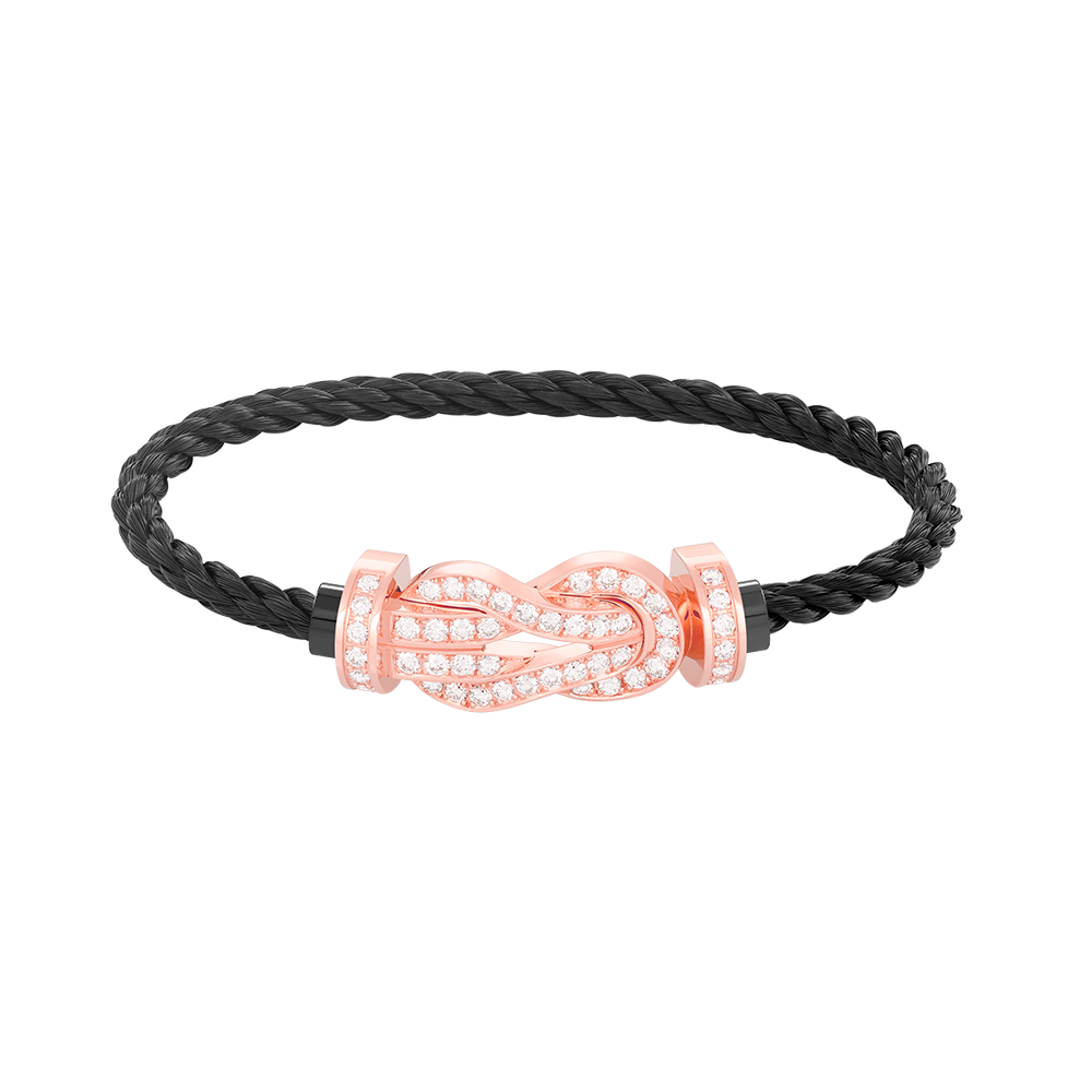 [Star Jewelry]CHANCE LARGE 8 FIGURE BUCKLE FULL DIAMOND BRACELET ROSE GOLD