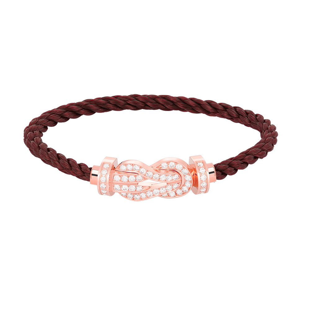 [Star Jewelry]CHANCE LARGE 8 FIGURE BUCKLE FULL DIAMOND BRACELET ROSE GOLD