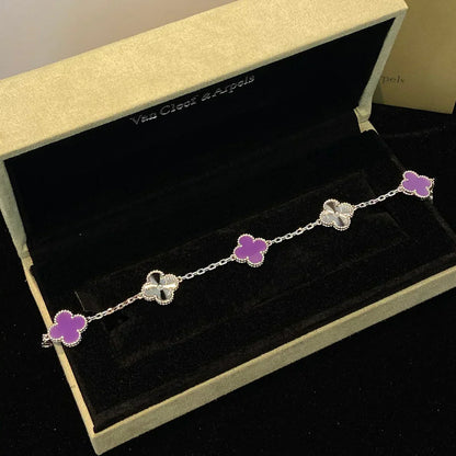 [Star Jewelry] CLOVER 5 MOTIF VIOLET BRACELET COLLECTION
