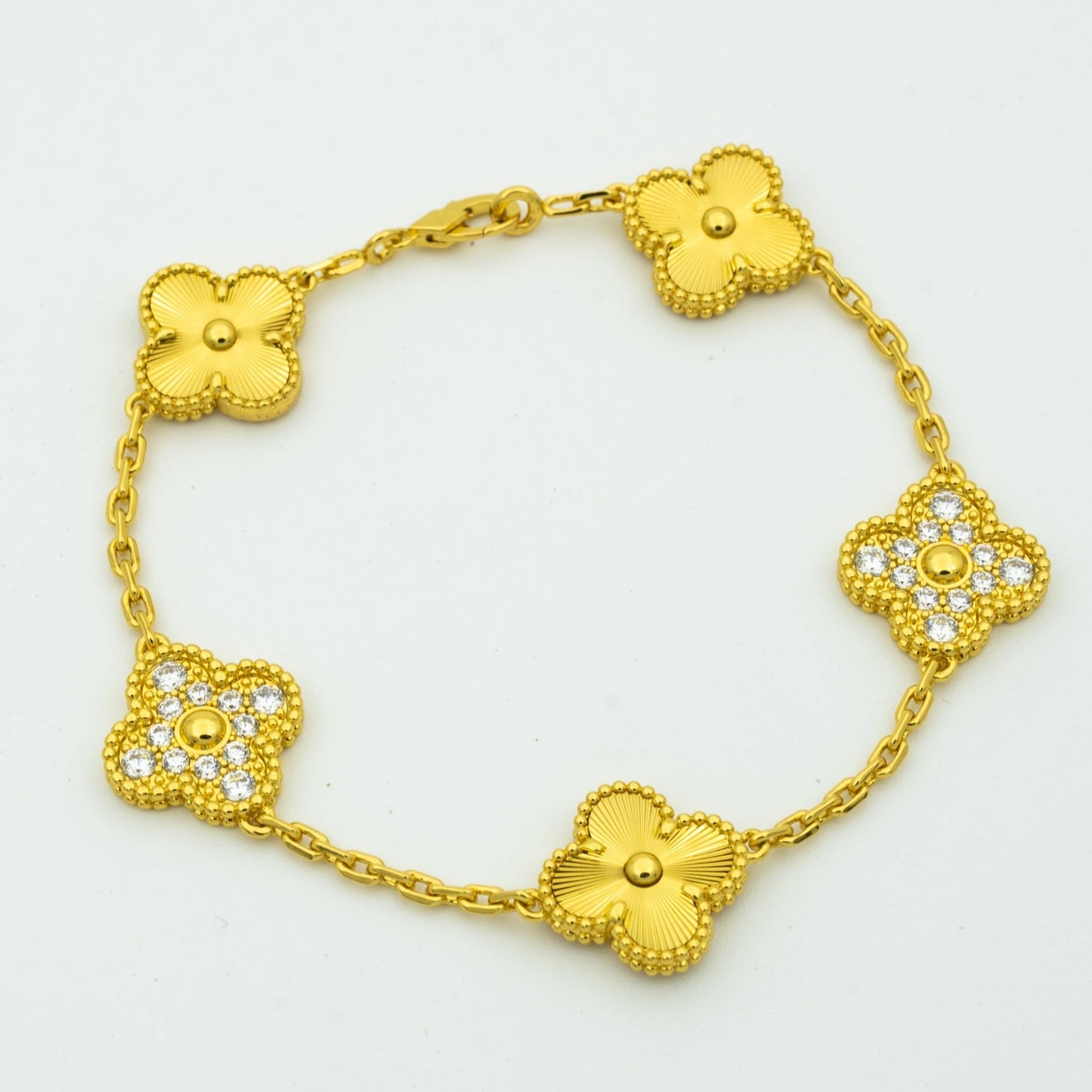[Star Jewelry] CLOVER 5 MOTIF LASER BRACELET COLLECTION