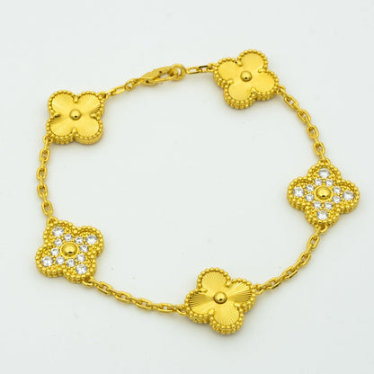 [Star Jewelry] CLOVER 5 MOTIF LASER BRACELET COLLECTION