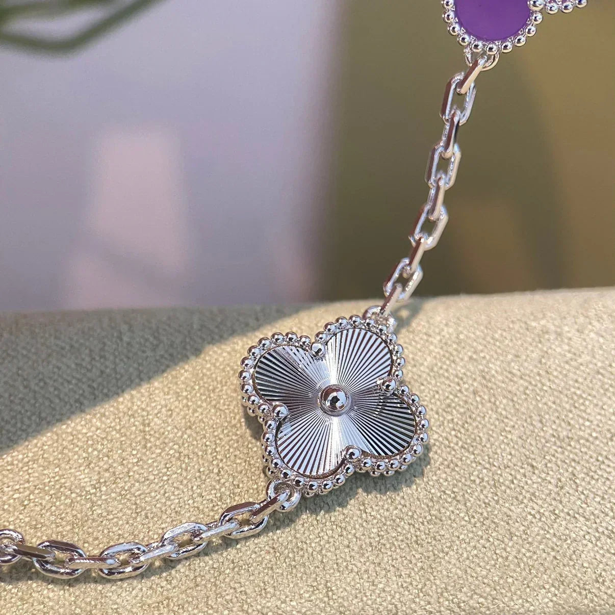 [Star Jewelry] CLOVER 5 MOTIF VIOLET BRACELET COLLECTION