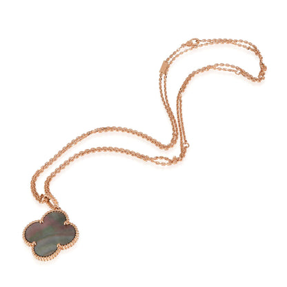 [Star Jewelry]CLOVER 25MM GOLD DARK MOP BIG CLOVER NECKLACE