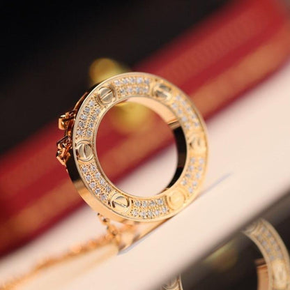 [Star Jewelry]LOVE NECKLACE ADJUSTABLE ROSE GOLD