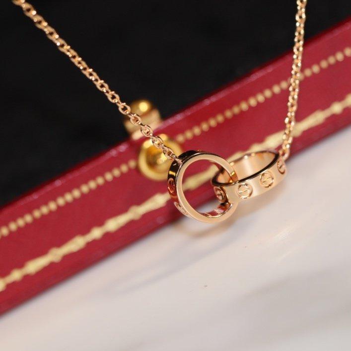 [Star Jewelry]LOVE NECKLACE PINK GOLD AND SILVER