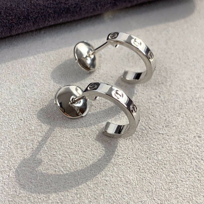 [Star Jewelry]LOVE EARRINGS 2.65MM SILVER