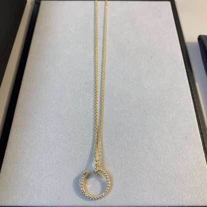 [Star Jewelry]JUSTE NECKLACE GOLD DIAMONDS