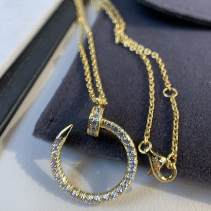 [Star Jewelry]JUSTE NECKLACE GOLD DIAMONDS