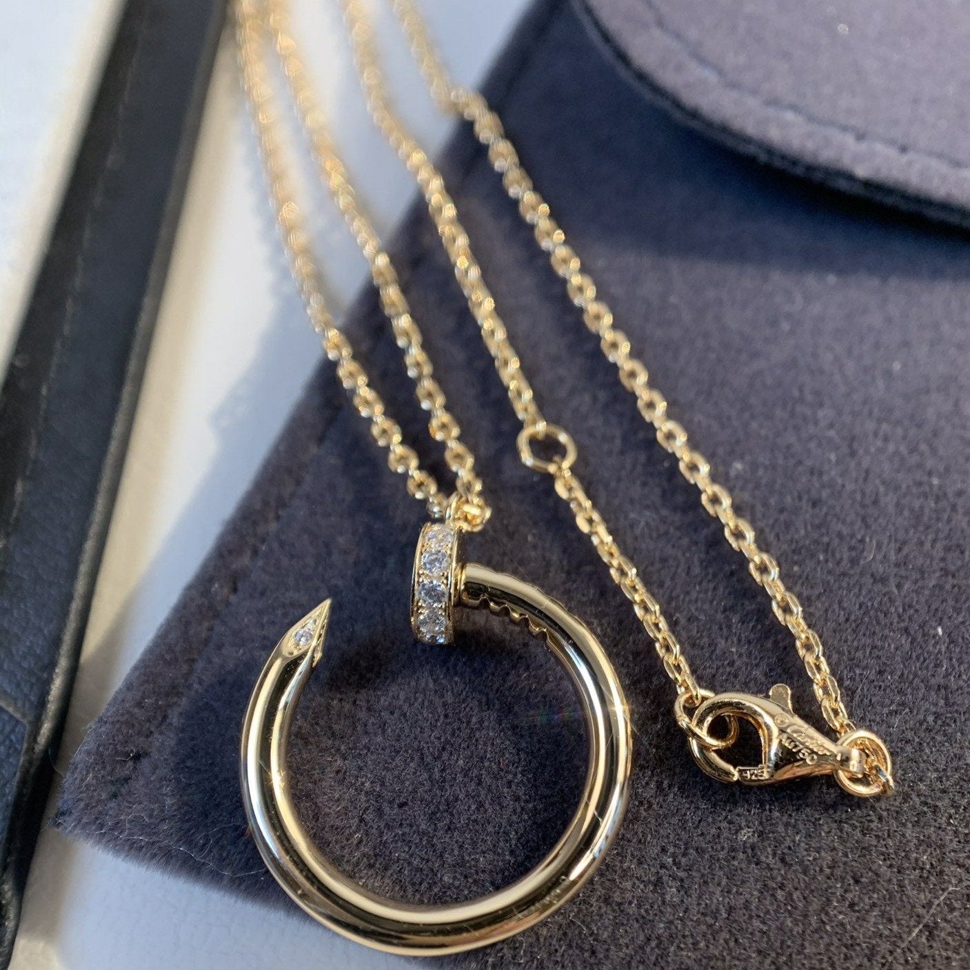 [Star Jewelry]JUSTE NECKLACE PINK GOLD