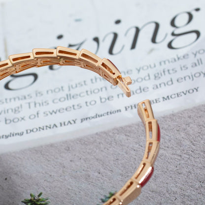 [Star Jewelry]SERPENTI BRACELET PINK GOLD RUBELLITE