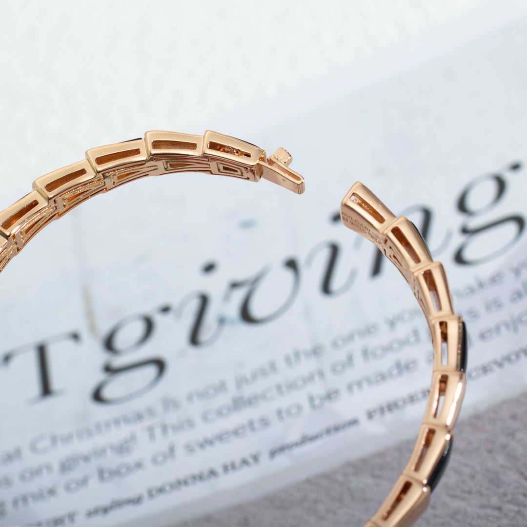 [Star Jewelry]SERPENTI BRACELET PINK GOLD ONYX