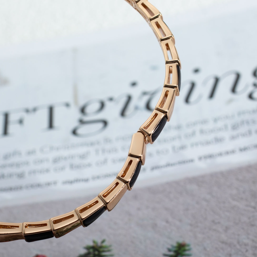 [Star Jewelry]SERPENTI BRACELET PINK GOLD ONYX
