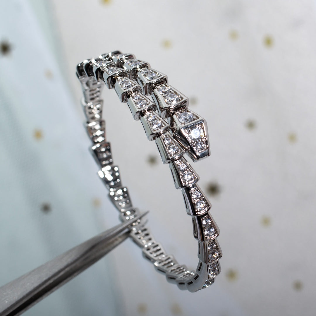[Star Jewelry]SERPENTI BRACELET 6MM SILVER DIAMOND
