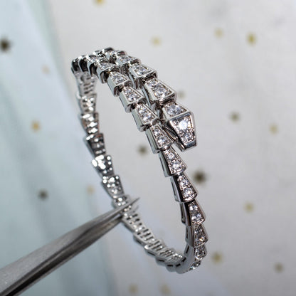 [Star Jewelry]SERPENTI BRACELET 6MM SILVER DIAMOND