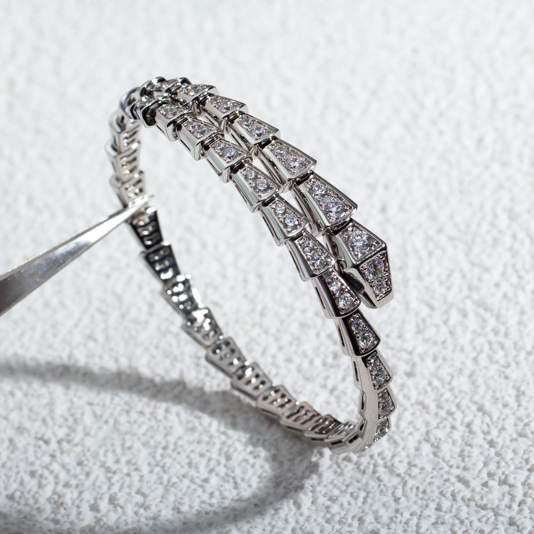 [Star Jewelry]SERPENTI BRACELET 6MM SILVER DIAMOND