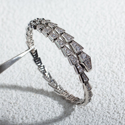 [Star Jewelry]SERPENTI BRACELET 6MM SILVER DIAMOND