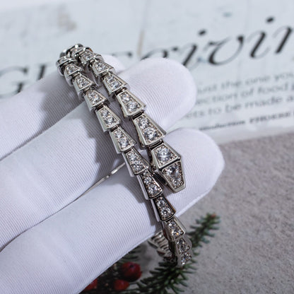 [Star Jewelry]SERPENTI BRACELET 6MM SILVER DIAMOND
