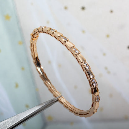 [Star Jewelry]SERPENTI SMALL BRACELET PINK GOLD DIAMOND