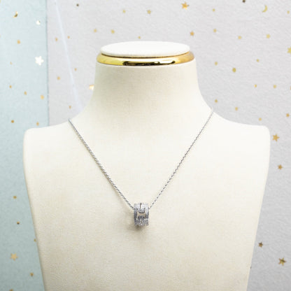 [Star Jewelry]PARENTESI NECKLACE SILVER DIAMOND