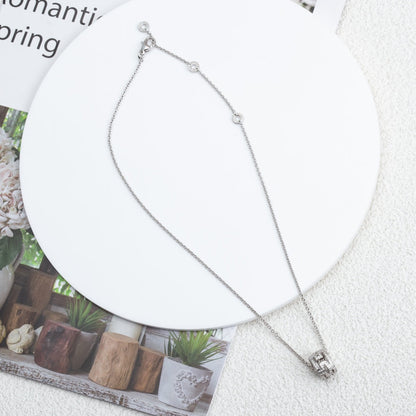 [Star Jewelry]PARENTESI NECKLACE SILVER DIAMOND