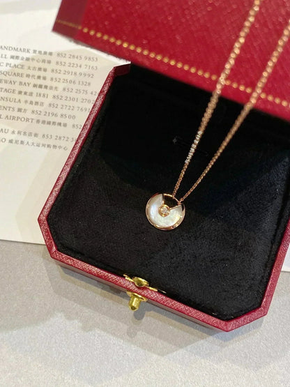 [Star Jewelry]AMULETTE ROSE GOLD MOP NECKLACE