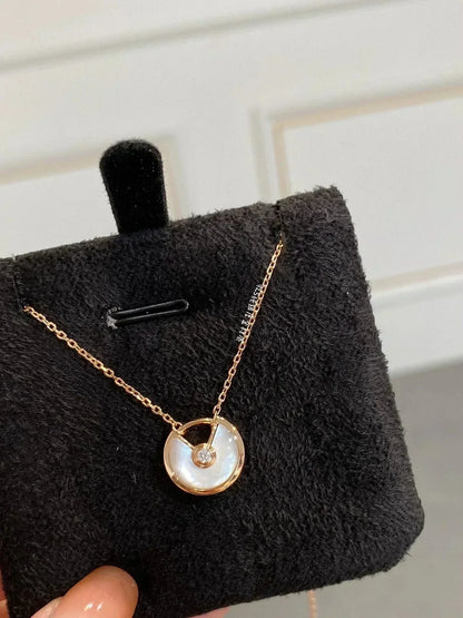 [Star Jewelry]AMULETTE ROSE GOLD MOP NECKLACE