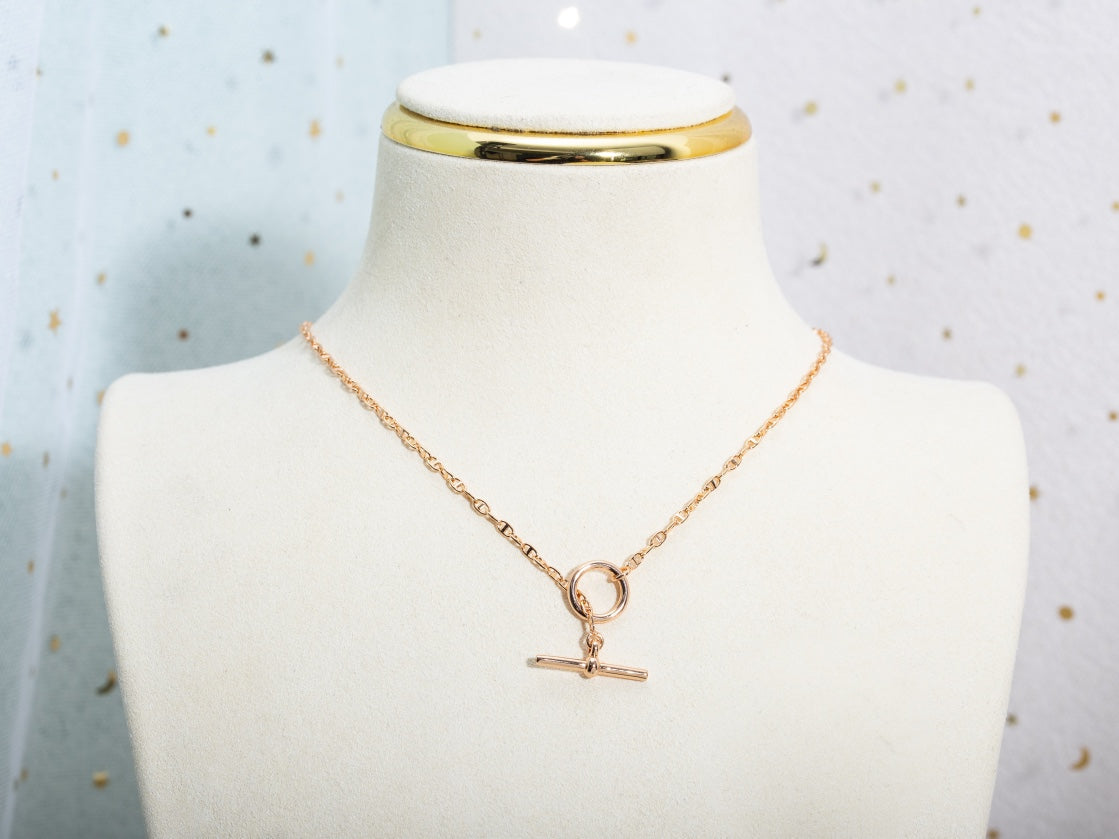 [Star Jewelry]ECHAPPEE NECKLACE PINK GOLD
