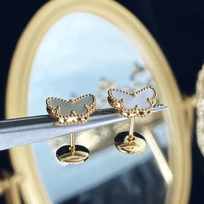 [Star Jewelry]SWEET BUTTERFLY MOP EARSTUDS