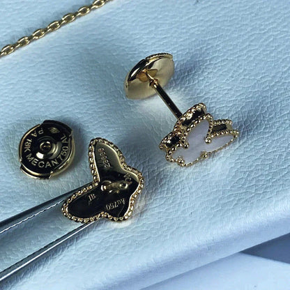 [Star Jewelry]SWEET BUTTERFLY MOP EARSTUDS