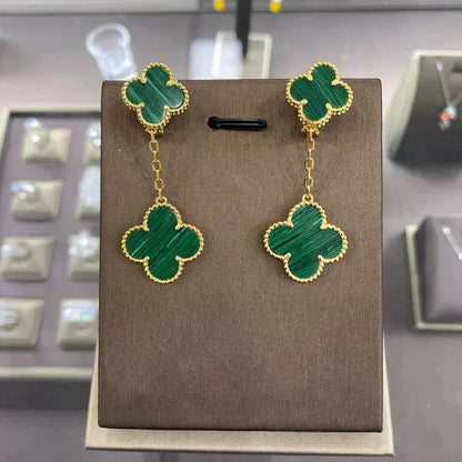 [Star Jewelry]CLOVER 2 MOTIFS  EARRINGS (MULTIPLE CHOICESC