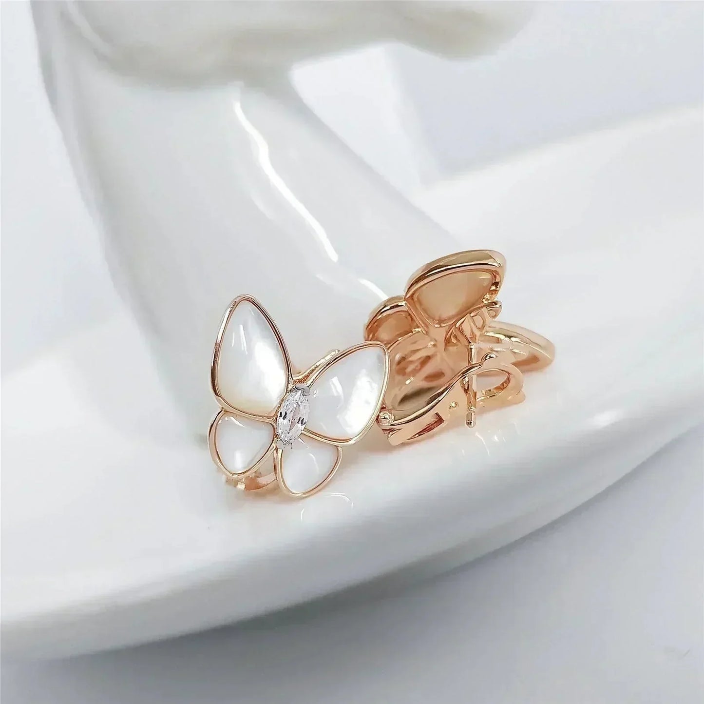 [Star Jewelry]BUTTERFLY MOP DIAMOND EARRINGS