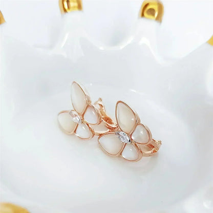 [Star Jewelry]BUTTERFLY MOP DIAMOND EARRINGS