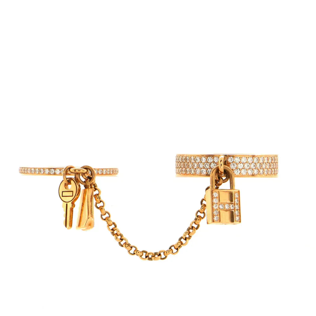[Star Jewelry]HM KELLY CLOCHETTE DOUBLE RING IN  WITH DIAMONDS