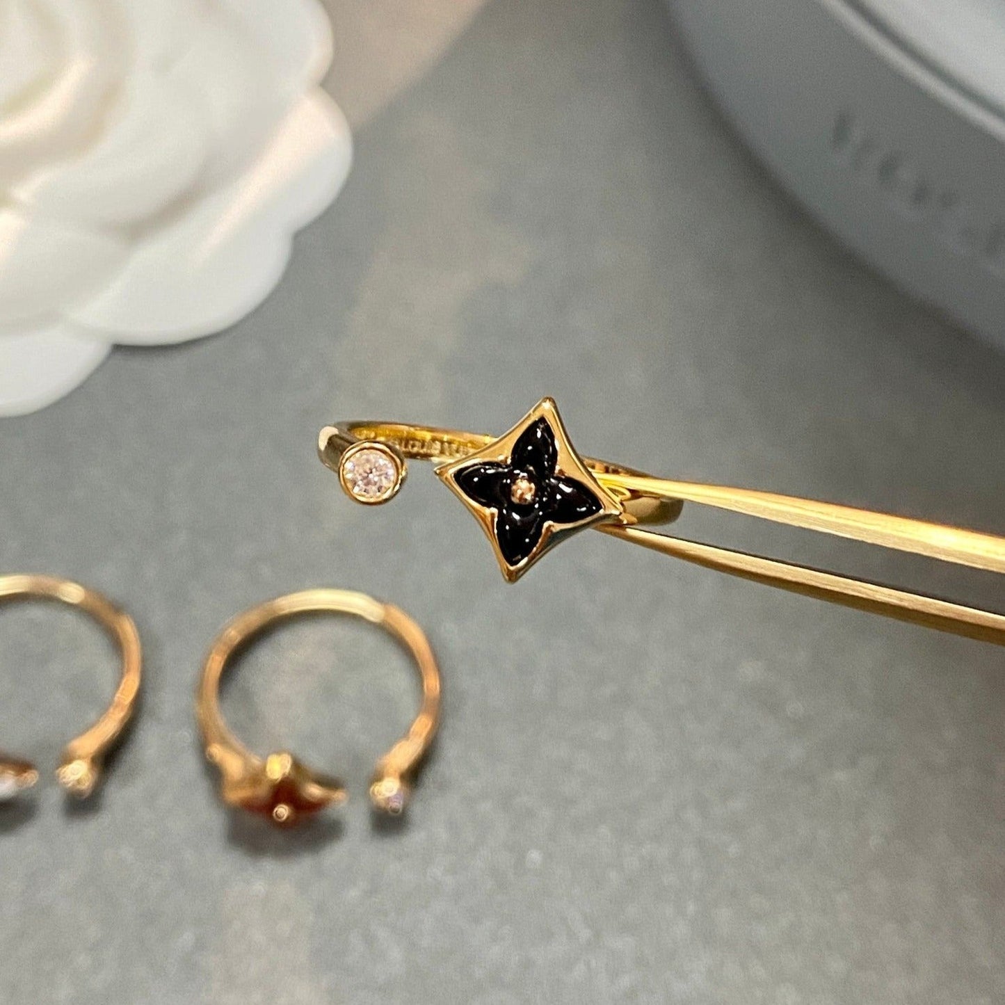 [Star Jewelry]STAR 1 DIAMOND OPEN RING