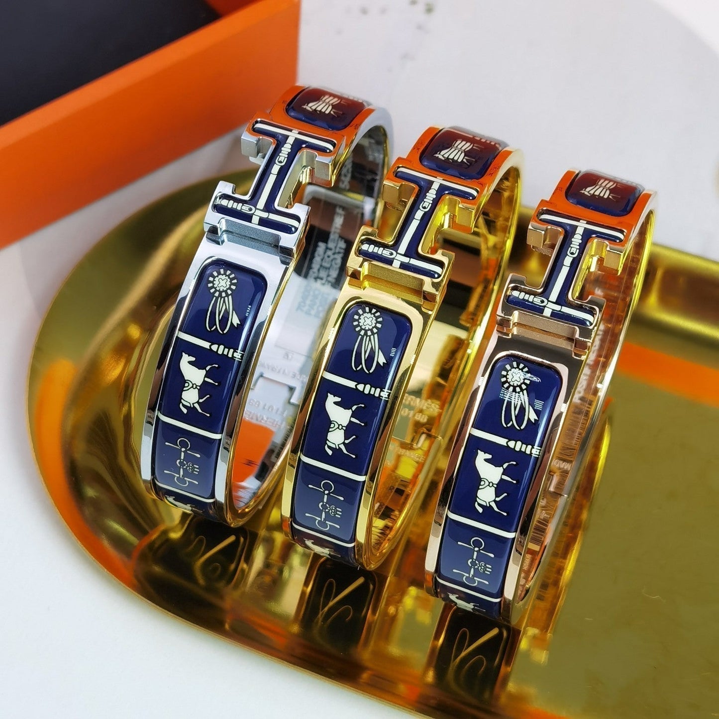 [Star Jewelry]H COUVERTURES DARK BLUE BRACELET