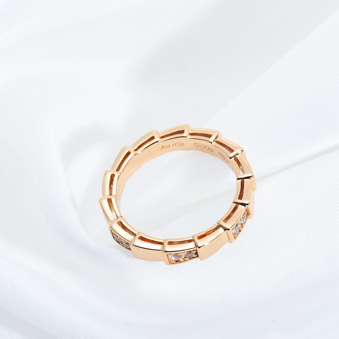 [Star Jewelry]SERPENTI RING PINK GOLD  3MM