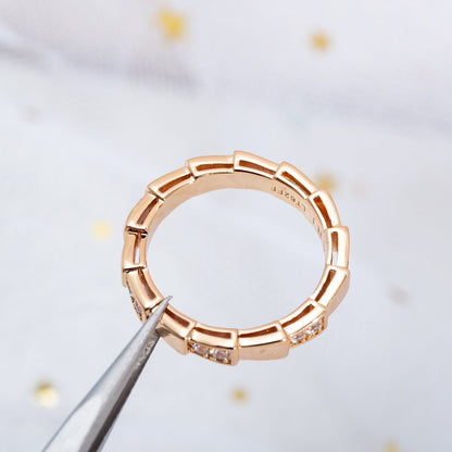 [Star Jewelry]SERPENTI RING PINK GOLD  3MM