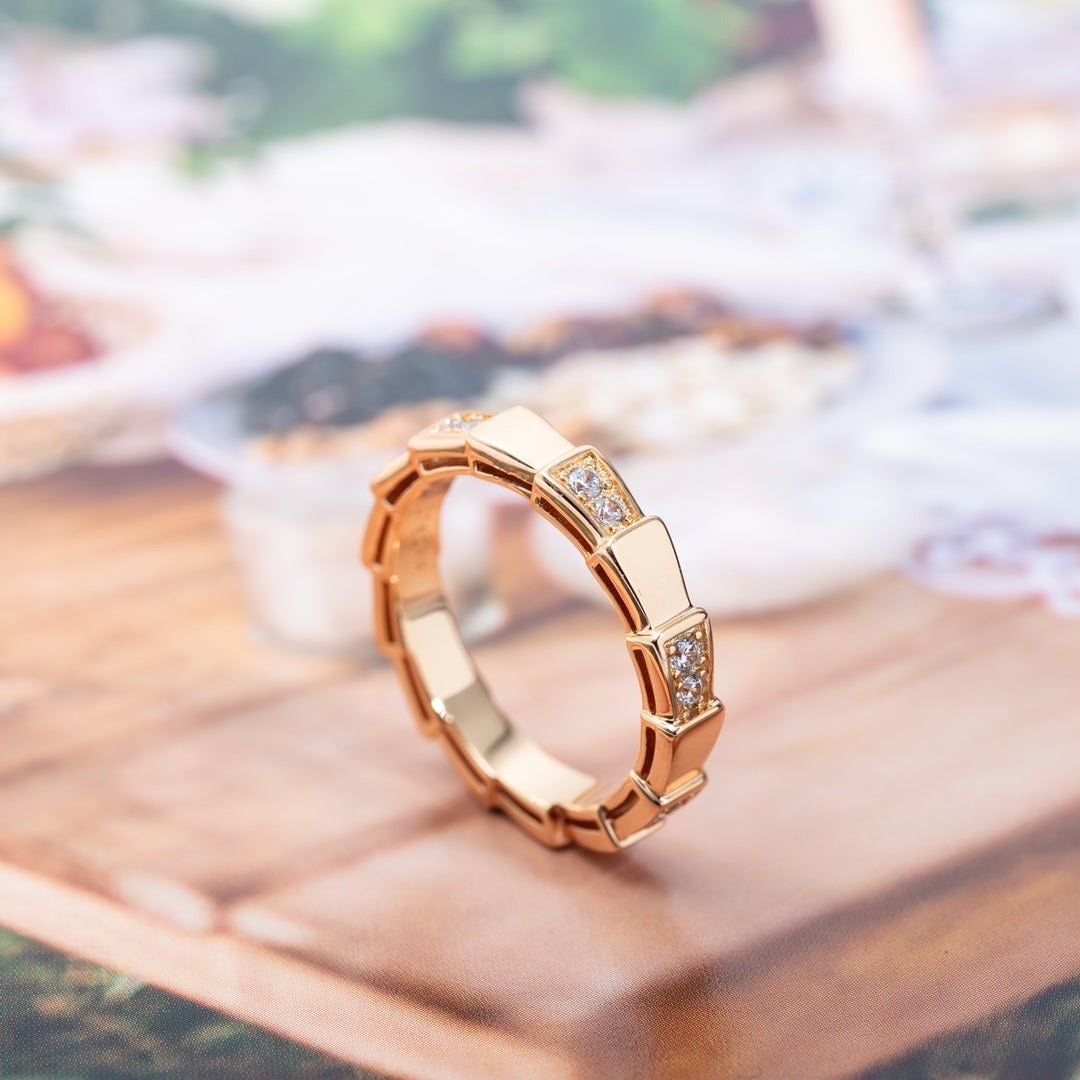 [Star Jewelry]SERPENTI RING PINK GOLD  3MM